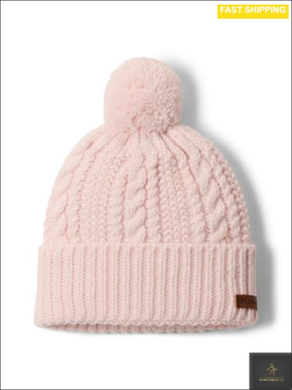 Columbia Cozy Ridge Pom-Pom Fleece Lined Knit Beanie One Size